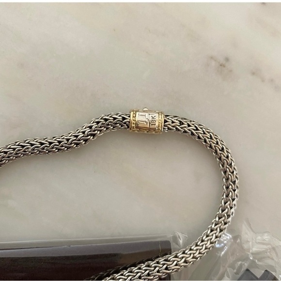 John Hardy 18k Gold And Sterling Silver Topaz Necklace - Picture 5 of 5